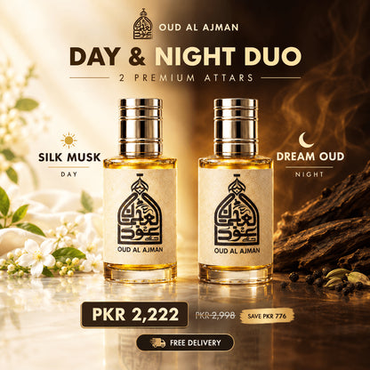 Day & Night Duo • Dream Oud + Silk Musk (24ml) | Save PKR 776