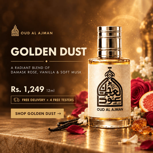 Golden Dust • Rose, Vanilla, Musk & Grapefruit | + 4 Free Testers