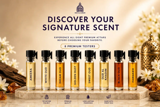 8 Attar Testers Pack – Premium Attar Discovery Set | 8 x 1 mL